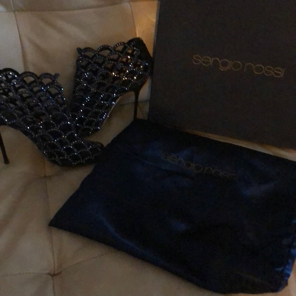 Sergio Rossi mermaid heals. Size 8